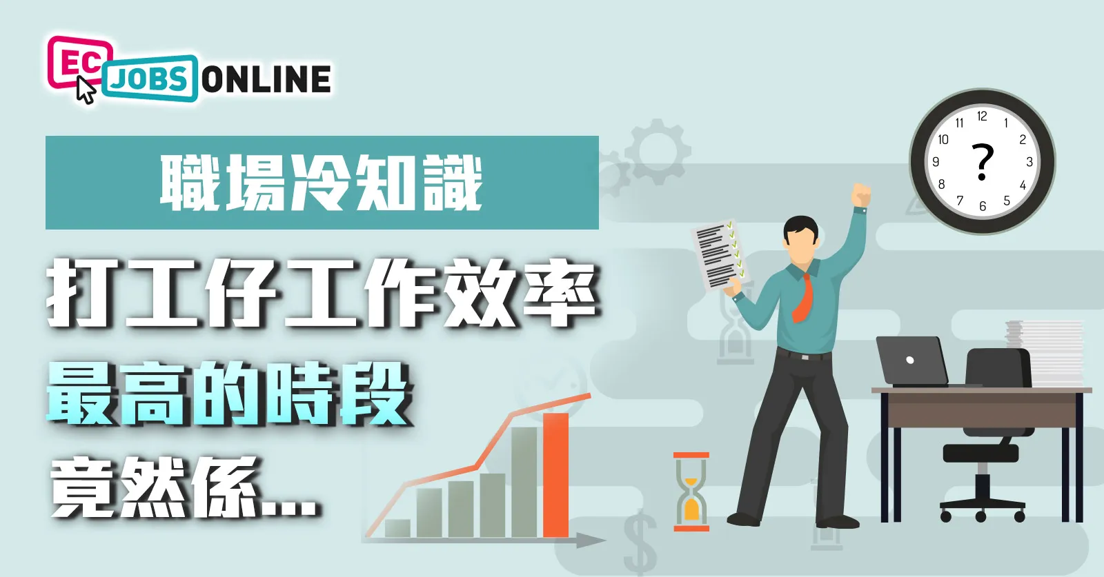 【職場冷知識】打工仔工作效率最高的時段竟然係…